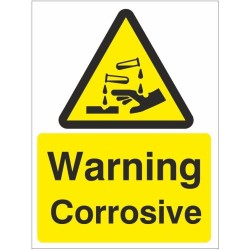 Warning Corrosive Sign