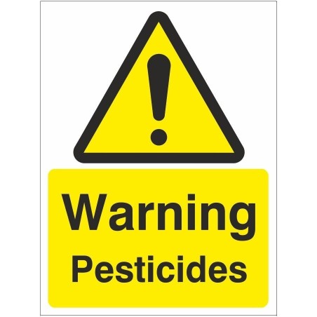 Warning Pesticides Chemical Sign