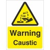 Warning Caustic Corrosive Sign