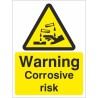 Warning Corrosive Risk Sign