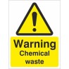 Warning Chemical Waste Sign