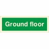Glow in the dark Ground floor identification sign