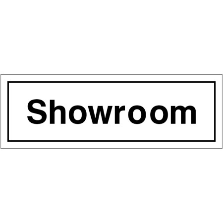 Showroom Door Sign