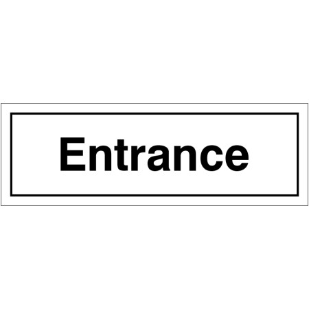 Entrance Door Sign