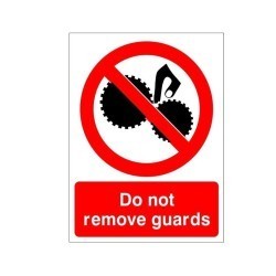 Machinery Prohibition Signs