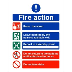 Fire Action Signs