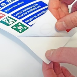 Custom Self Adhesive Vinyl Signs