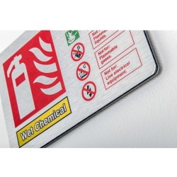Custom Brushed Aluminium Signs