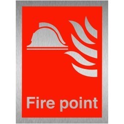 Brushed Aluminium Signs