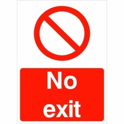 No Exit Signs