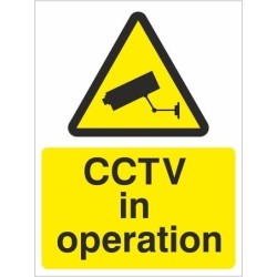 CCTV in Operation Signs